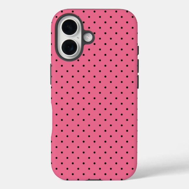 Coques Case-Mate iPhone Point rose pointillé (Verso)