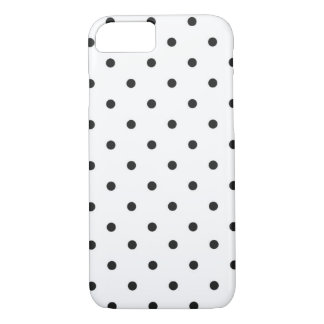 Coque iPhone 8/7 Pointe Polka blanc et noir