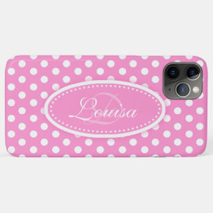 Case-Mate iPhone Case Pointe Polka nommé rose doux