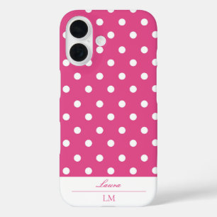 Coque Pour iPhone 16 Pointe rose Fille