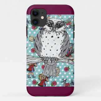 Coques Pour iPhone Pointillé le cas de l'iPhone 5 du hibou 4