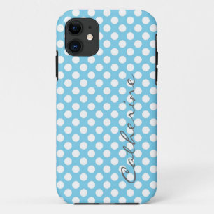 Etui iPhone Case-Mate Points aqua bleu classiques personnalisés pour fil