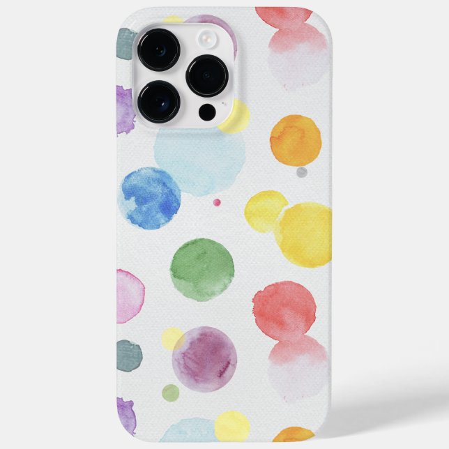 Coques Case-Mate iPhone Points aquarelle 1 (Verso)