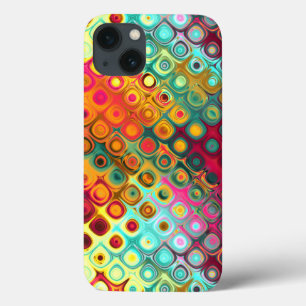 Case-Mate iPhone Case Points Arc-en-ciel rouge liquide Motif Abstrait
