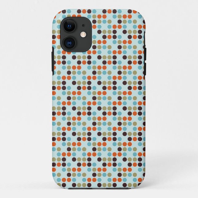 Coques Case-Mate iPhone Points bleus (Dos)