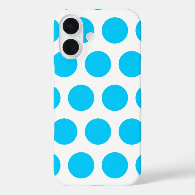 Coques Case-Mate iPhone Points bleus aqua géants (Verso)