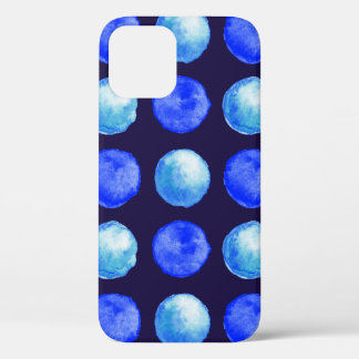 Etui iPhone Case-Mate Points Bleus Aquarelle Motif Indigo Cerulean