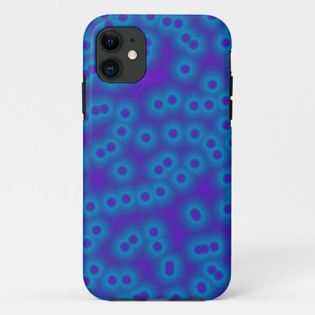 Coques Case-Mate iPhone points bleus et violets (Dos)