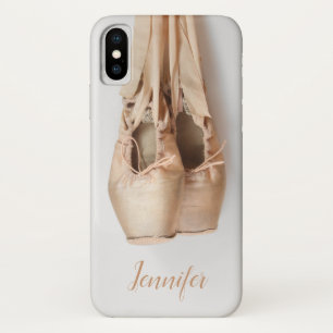 Coque iPhone X Points Chaussures avec votre nom