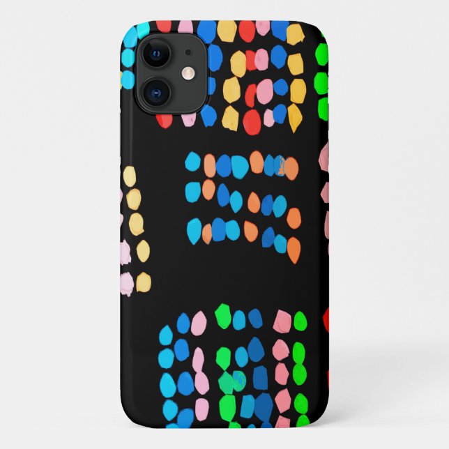 Coques Case-Mate iPhone Points colorés (Dos)