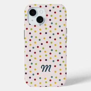Coque Case-Mate iPhone Points colorés funky Motif Monogramme