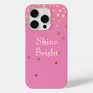 Coque Case-Mate iPhone Points Confetti Glam Or Rose
