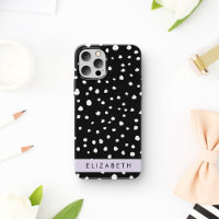 Points dalmatiens, Spots, Noir et Blanc, Votre nom