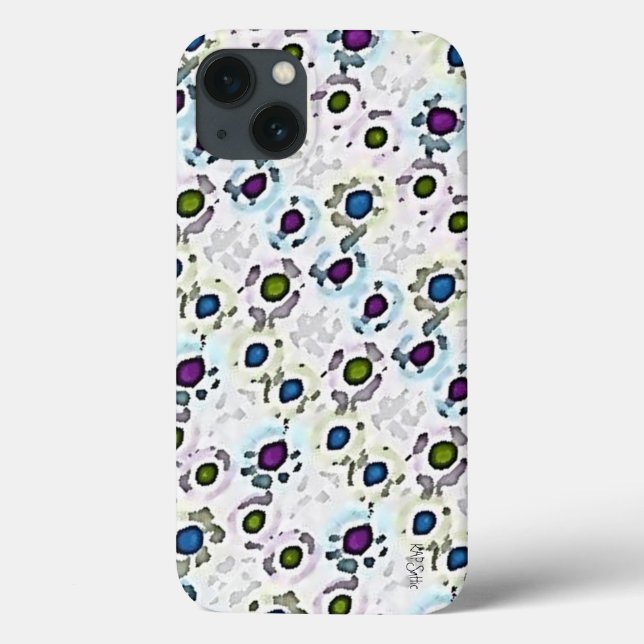 Coques Case-Mate iPhone Points d'aquarelle (Verso)