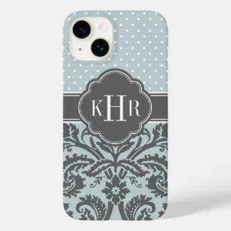 Coque Pour iPhone 14 Points de gris gris gris nuage et gris gris gris g