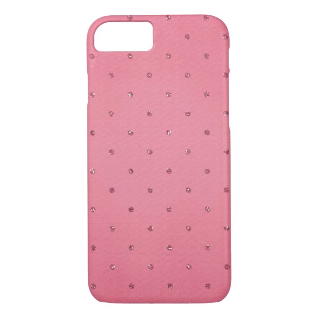 Coques Case-Mate iPhone Points de Parties scintillant roses (Dos)