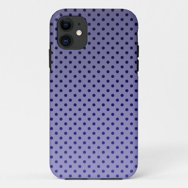 Coques Case-Mate iPhone Points de polka violets (Dos)