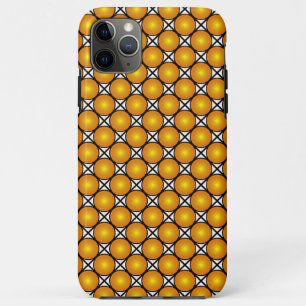 Case-Mate iPhone Case Points dorés lumineux Motif de treillis noir et bl