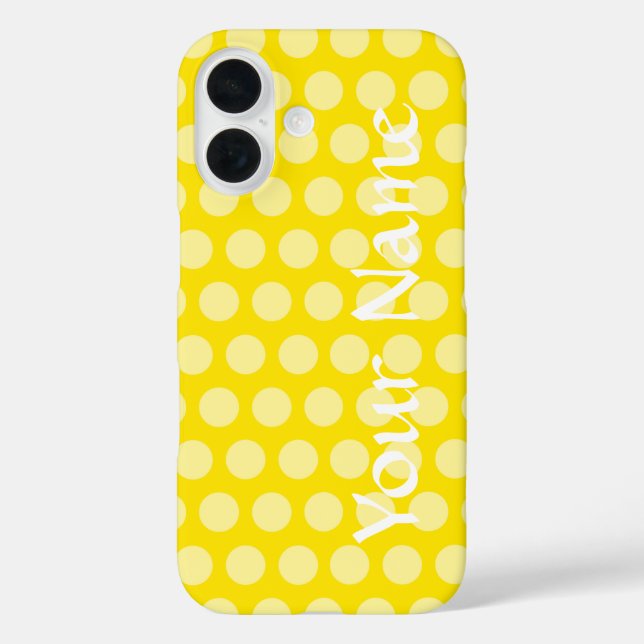 Coques Case-Mate iPhone Points Golden Yellow Marocain Moods (Verso)