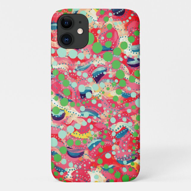 Coques Case-Mate iPhone Points heureux et formes jouées Art original (Dos)