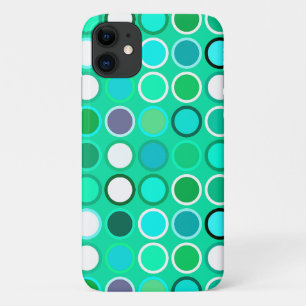 Etui iPhone Case-Mate Points modernes du milieu du siècle - tons aqua