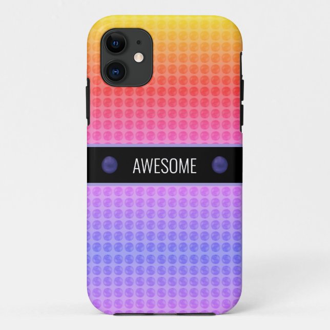 Coques Case-Mate iPhone Points Modernes Multicolores (Dos)