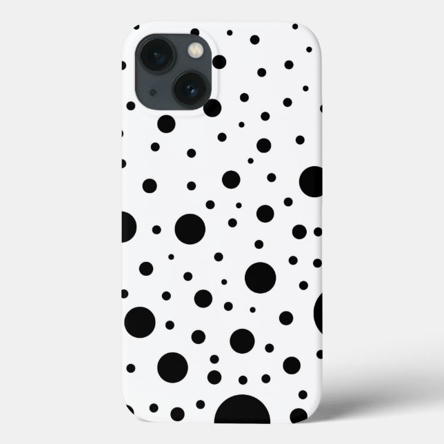 Coques Case-Mate iPhone Points noirs et blancs aléatoires (Verso)