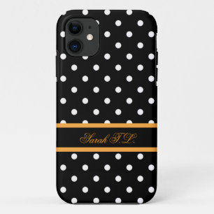 Coque Case-Mate iPhone Points noirs et blancs élégants