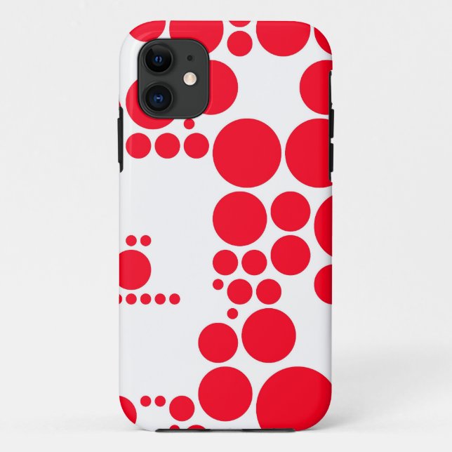 Coques Case-Mate iPhone Points polka rouge (Dos)