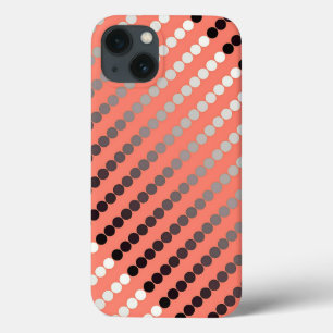 Coque Case-Mate iPhone Points satinés - corail et étain
