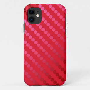 Etui iPhone Case-Mate Points satinés - nuances de rouge profond