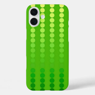 Coque Pour iPhone 16 Plus Points satinés - nuances vert citron