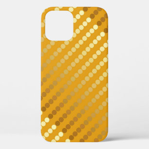 Etui iPhone Case-Mate Points satinés - or et moutarde