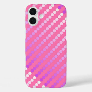 Coques iPhone 16 Plus Points satinés - rose et orchidée