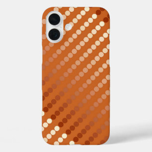 Coques iPhone 16 Plus Points satinés - rouille et cuivre