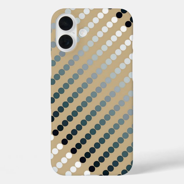 Coques Case-Mate iPhone Points satinés - taupe et gris étain (Verso)