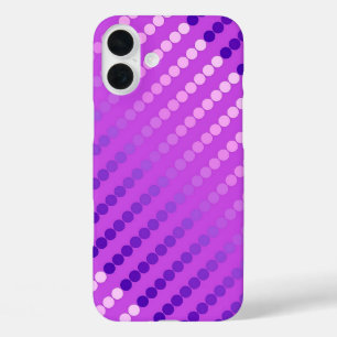 Coques iPhone 16 Plus Points satinés - violet et orchidée