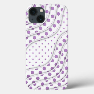Coque Case-Mate iPhone Points violets amusants Création moderne élégante