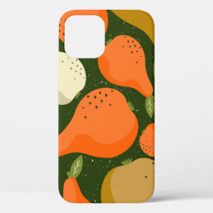 Case-Mate iPhone Case Poires, feuille : papier peint vintage coloré.