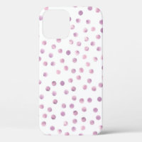 Pois aquarelle, arrière - plan géométrique rose.