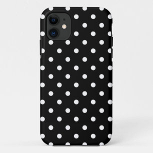 Case-Mate iPhone Case Pois blanc moyen sur le noir