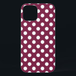 Coques Pour iPhone Pois blancs en Bourgogne<br><div class="desc">Pois blancs en Bourgogne</div>