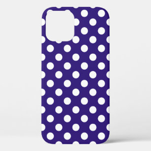Etui iPhone Case-Mate Pois blancs sur bleu foncé