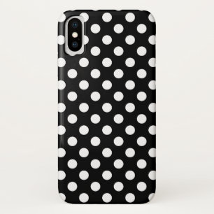Coque Case-Mate iPhone Pois blancs sur noir