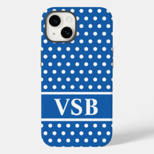 Coque Case-Mate iPhone Pois bleu