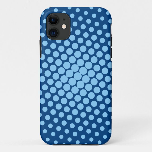 Coques Case-Mate iPhone Pois bleu (Dos)