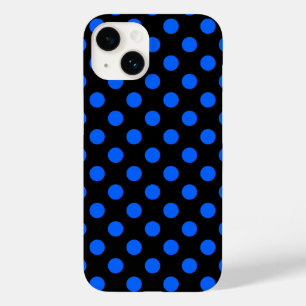 Coque Case-Mate iPhone Pois bleu et noir