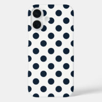 Pois bleu marine foncé