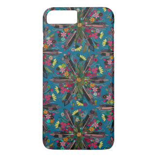 Coque Case-Mate iPhone pois bohème bleu
