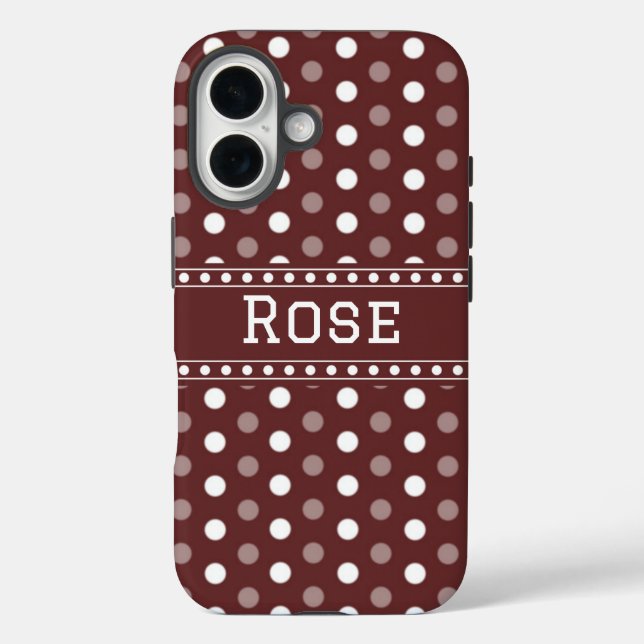 Coques Case-Mate iPhone Pois Bourguignon (Verso)